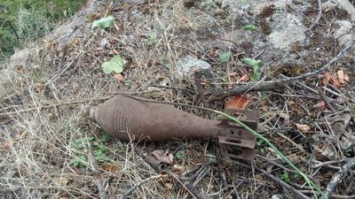 Gümüşhane'de 1. Dünya Savaşı'ndan kalma patlamamış havan mermisi bulundu