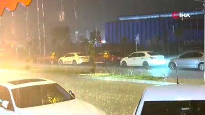 Düzce’de şiddetli yağış etkili oldu