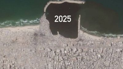 Gazze'de iki yıldaki yıkım havadan görüntülendi