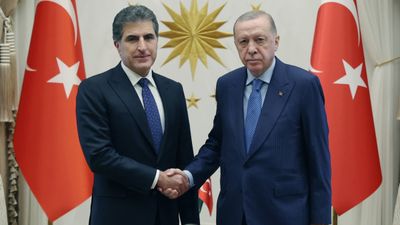 Cumhurbaşkanı Erdoğan, Neçirvan Barzani'yi kabul etti