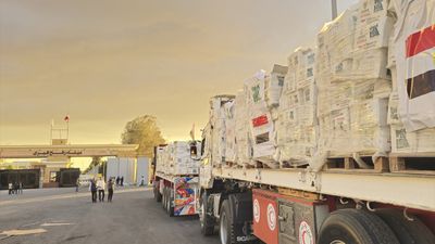 Gazze’ye insani yardım tırları, Refah Sınır Kapısı'nda