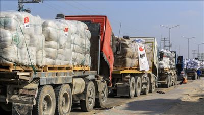 AFAD: 7 Ekim 2023’ten bu yana Gazze’ye 101.725 ton insani yardım malzemesi sevk edildi