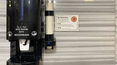TBMM'ye milletvekilleri için ağız bakımı makinesi konuldu