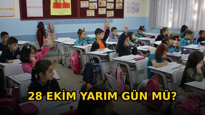 28 Ekim yarım gün mü? 28 Ekim Salı günü okul var mı, tatil mi?