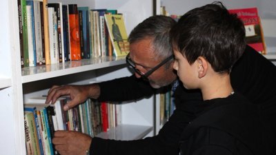 Malatya'da dedesinden kalan 90 yıllık konağı, okuma salonu yaptı