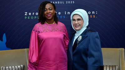 Emine Erdoğan, Sierra Leone Cumhurbaşkanı'nın eşi Fatima Maada Bio ile görüştü