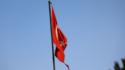 Aydın'da yırtık Türk bayrağı tepki çekti