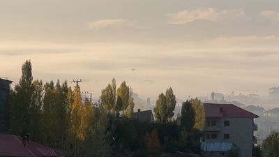 Hakkari'de sabah saatlerinde görsel şölen