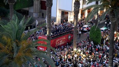 Fas genç takımı coşkuyla karşılandı