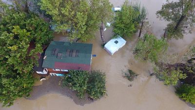 Çanakkale'de sel: Sular altında kalan bölgeler havadan görüntülendi