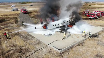 Adıyaman'da 'kaza kırıma uğrayan uçak' tatbikatı