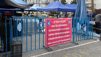 Çorum'da müşteriye kötü davranan pazarcıların tezgahı geçici olarak kapatıldı