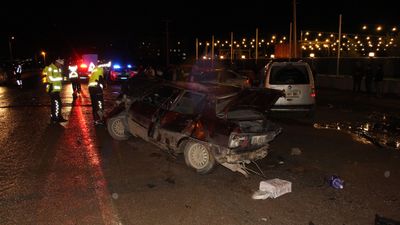 Çankırı'da 3 aracın karıştığı zincirleme kaza: 9 yaralı