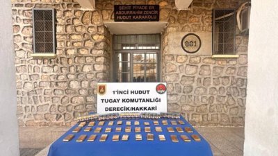 MSB: Hakkari hudut hattında 36 kilo altın ele geçirildi