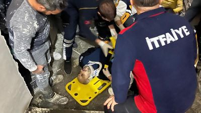 Iğdır'da inşaat işçilerinin korkutan kazası