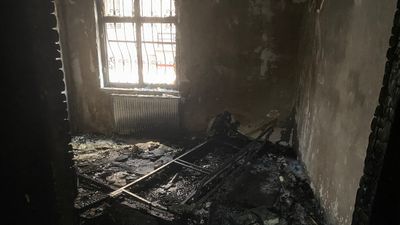 Ankara'da 4 katlı apartmanda yangın