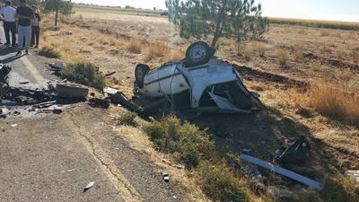 Mardin'de iki otomobil çarpıştı: 6 yaralı