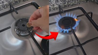 Ocak gözüne bozuk para yerleştirin, farkı izleyin...