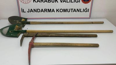 Karabük'te izinsiz kazı yapan 3 kişi suçüstü yakalandı