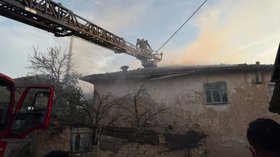 Kütahya'da yangın: İki ev ve bir ahır küle döndü