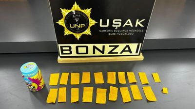 Uşak'ta çok sayıda uyuşturucu madde bulundu