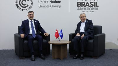 Cevdet Yılmaz, BM Genel Sekreteri Guterres ile bir araya geldi
