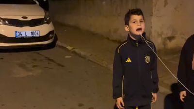 İstanbul'da sallanan dişi, topa şut çekerek düşürdüler