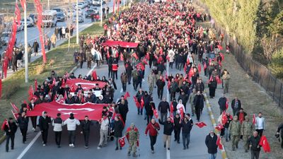 Erzurum'da 'Aziziye Destanı'nın 148. yılı' için yürüyüş düzenlendi