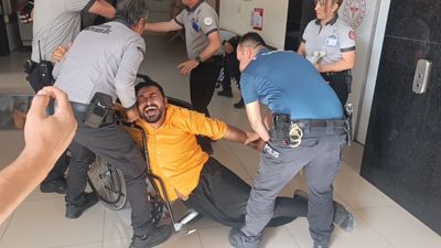 Antalya'da yangın tatbikatında 