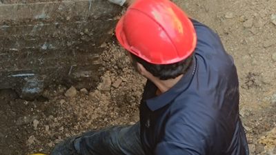 Hatay'da şantiye alanında göçük: Mahsur kalan işçi kurtarıldı