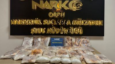 Ordu'da 25 kilo metamfetamin ele geçirildi