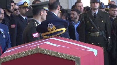 Şehit Yarbay Pilot Gökhan Korkmaz'a veda