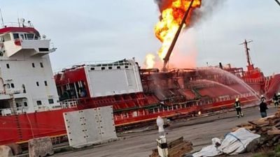 Ukrayna’da Türk bayraklı tankere drone saldırısı