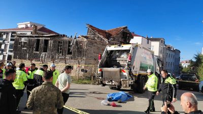 Sinop'ta belediyenin çöp kamyonu tarafından ezilen kadın hayatını kaybetti