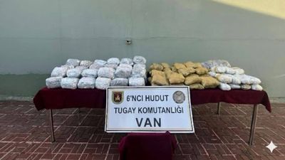 Van sınır hattında 109 kilogram uyuşturucu ele geçirildi