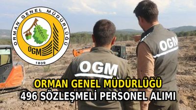 Orman Genel Müdürlüğü 496 sözleşmeli personel alımı: Başvuru tarihleri, şartları ve kadro dağılımı…