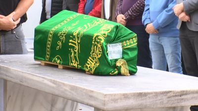 İstanbul'da kazada ölen Kaan bebeğe veda