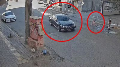 Mardin'de ehliyetsiz sürücünün çarptığı çocuk metrelerce savruldu