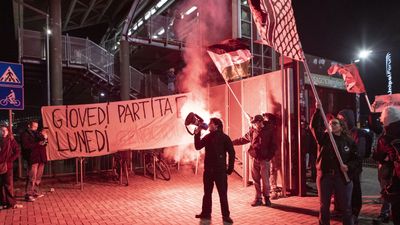 İtalya'da İsrail takımı Maccabi Tel Aviv'e protesto