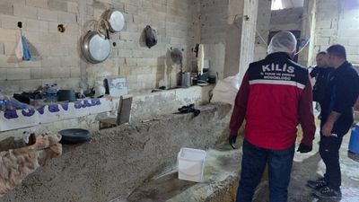 Kilis'te kaçak süt ürünü üretimi yapan işletmeye 315 bin lira ceza kesildi