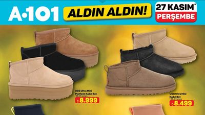 Aktüel A101 fırsatları: UGG'lar ilk kez bu fiyata...