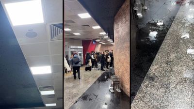 İstanbul'da Vezneciler Metro İstasyonu'nun tavanından su aktı