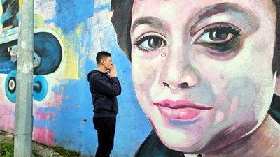 Edirne’de duvara işlenen Mattia Ahmet portresi babasını duygulandırdı