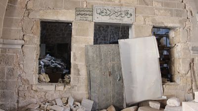 Gazze’nin en eski camisi Büyük Ömer Camii’nde restorasyon başladı