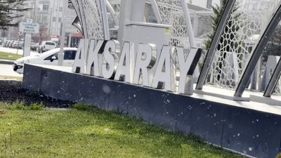 Aksaray'da mevsimin ilk kar yağışı gerçekleşti