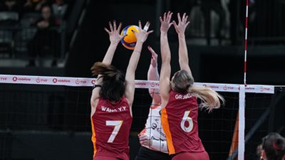 Eczacıbaşı'dan net galibiyet: Galatasaray'a set vermedi