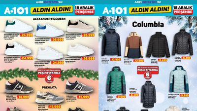 A101'e Alexander McQueen ayakkabı ve Columbia mont geliyor...