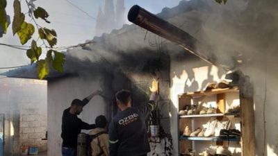 Hatay'da müstakil evde yangın