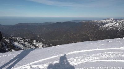 Rize'nin deniz manzaralı Handüzü Yaylası kış sporlarının yeni adresi