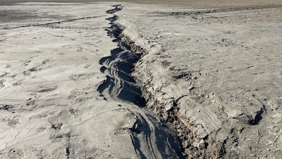 Elazığ'da fay hattındaki zemin sıvılaşması